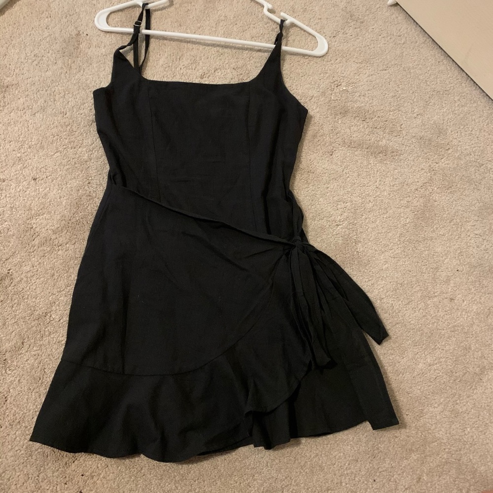 princess polly black mini dress